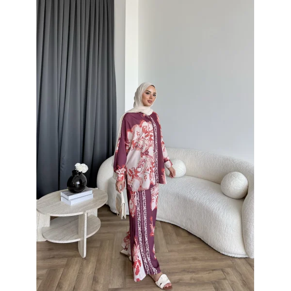 Hr - Aler Karışık Çiçek Desen Takım