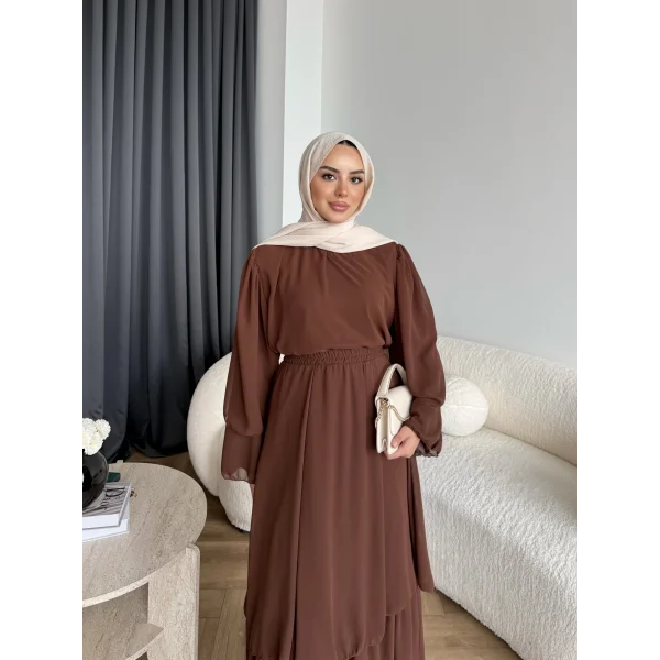 Hr - Lilim Etekli Takım - Acı Kahve