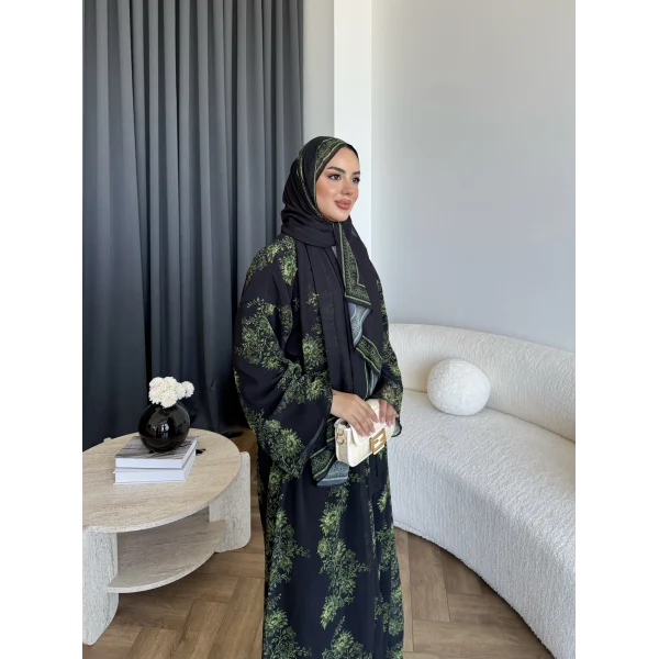 Kyl - Ria Şallı Abaya - Yeşil