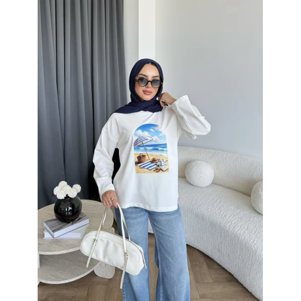 Mıs - Deniz Ön Desenli Tunik