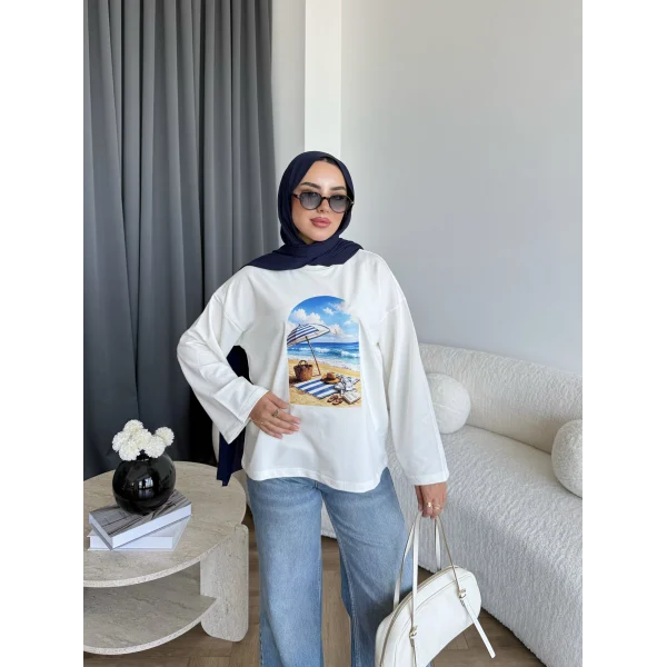 Mıs - Deniz Ön Desenli Tunik