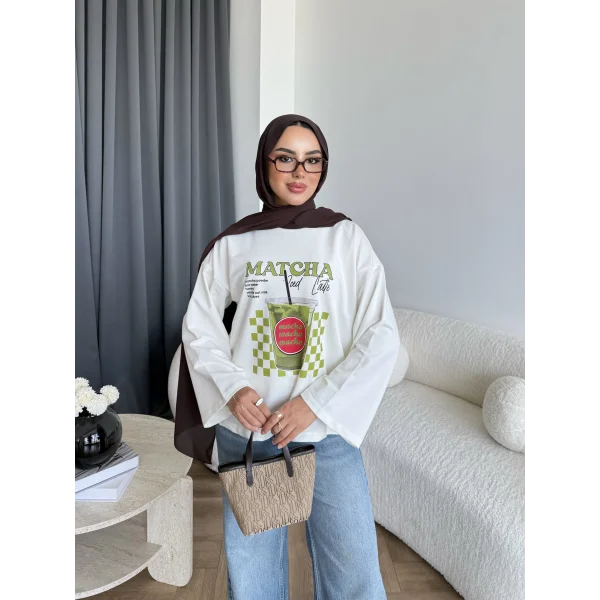 Mıs - Matcha Ön Desenli Tunik