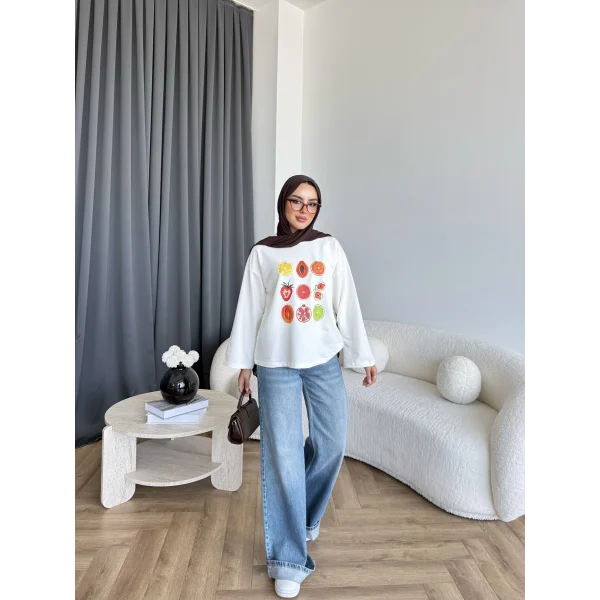 Mıs - Meyve Ön Desenli Tunik