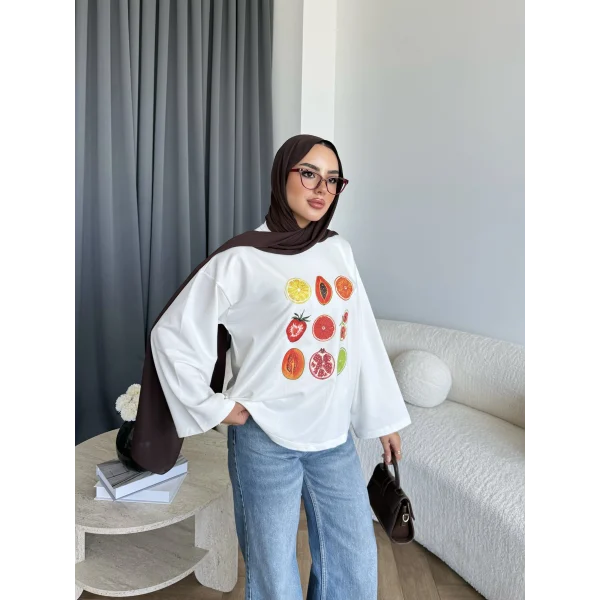 Mıs - Meyve Ön Desenli Tunik