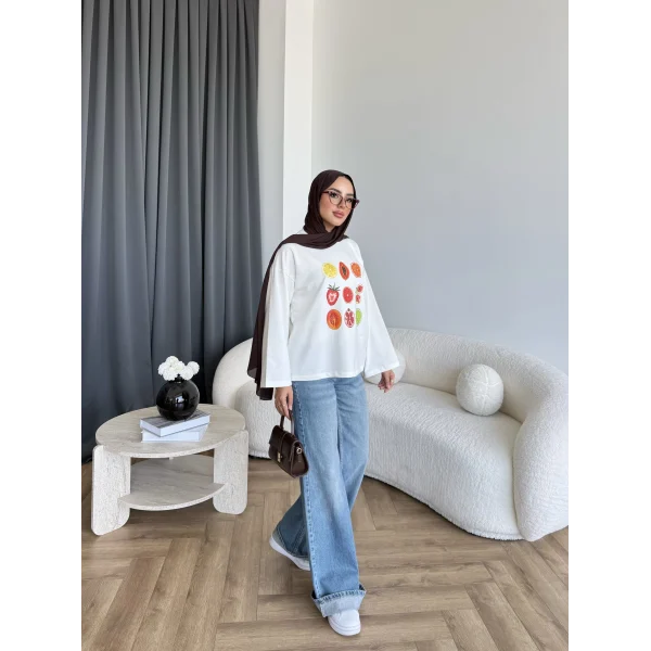 Mıs - Meyve Ön Desenli Tunik