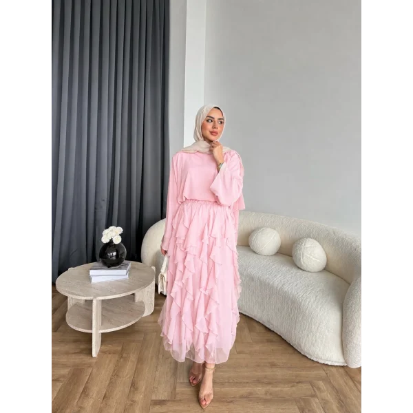 Mour Etekli Takım - Pembe