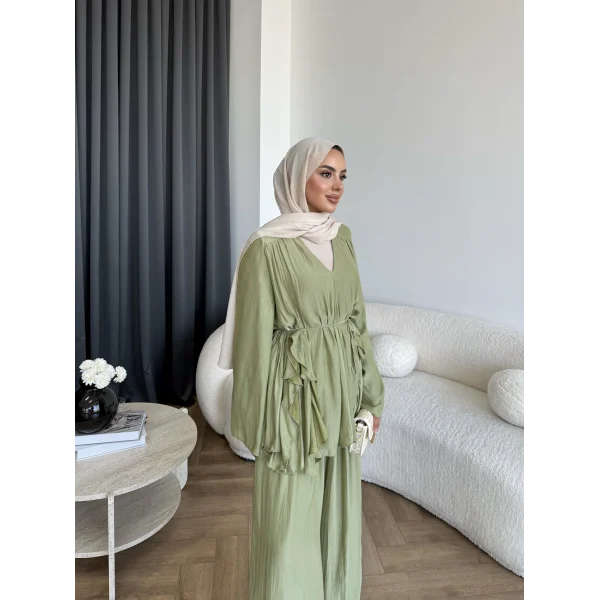 Ng - Batik Pantolonlu Takım - Yeşil