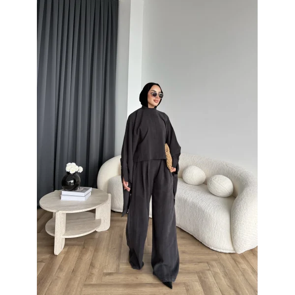 Pln - Julia Yarasa Kol Takım - Siyah