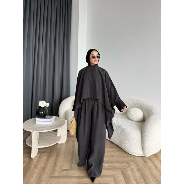 Pln - Julia Yarasa Kol Takım - Siyah