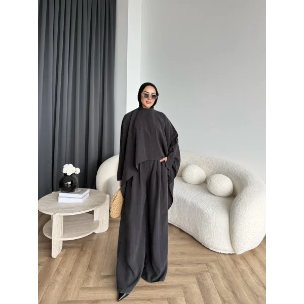 Pln - Julia Yarasa Kol Takım - Siyah