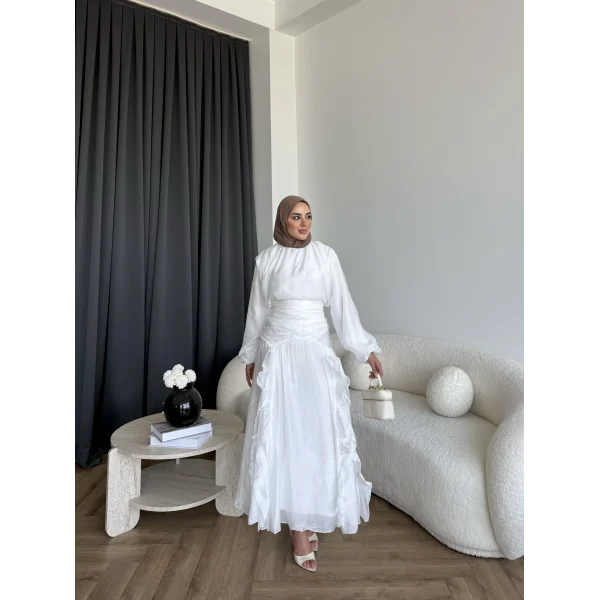 Ru - Evar Etekli Takım - Beyaz