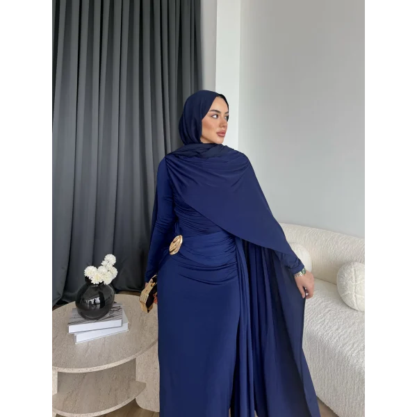 Sandy Arabic Elbise - Lacivert