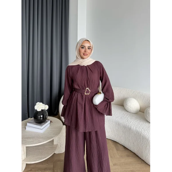 Tb - Lonby Kol Detay Takım - Bordo