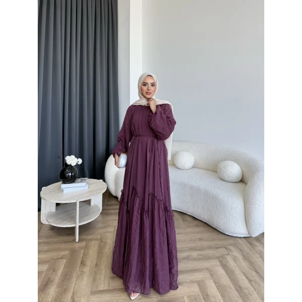 Tb - Lunda Elbise - Bordo