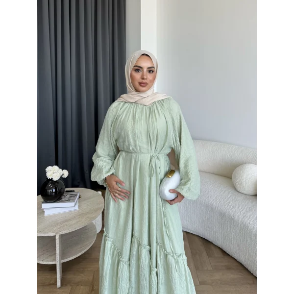 Tb - Lunda Elbise - Yeşil