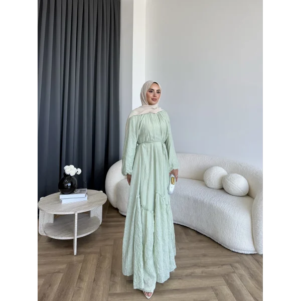 Tb - Lunda Elbise - Yeşil
