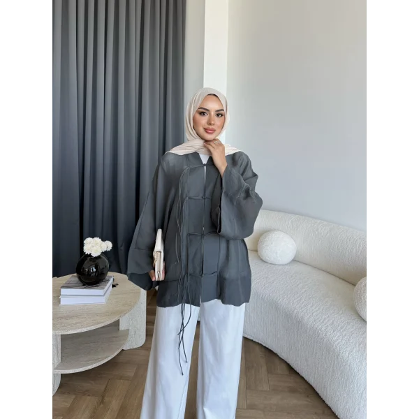 Tb - Mng Model Gömlek - Antrasit
