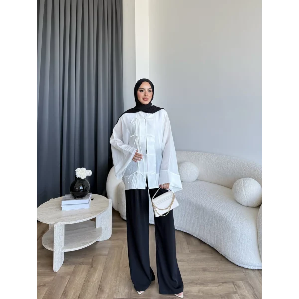 Tb - Mng Model Gömlek - Beyaz