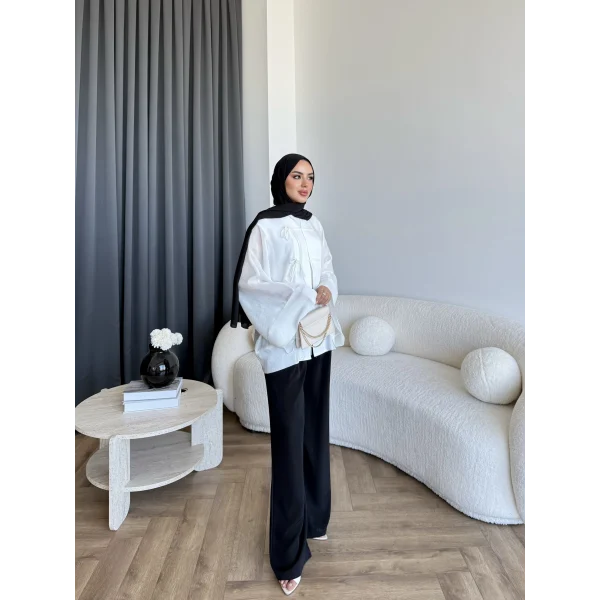 Tb - Mng Model Gömlek - Beyaz