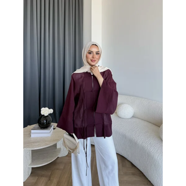 Tb - Mng Model Gömlek - Bordo