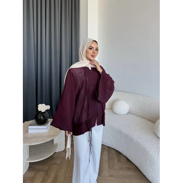 Tb - Mng Model Gömlek - Bordo