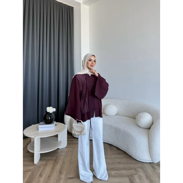 Tb - Mng Model Gömlek - Bordo