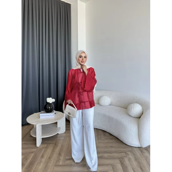 Tb - Mng Model Gömlek - Kırmızı