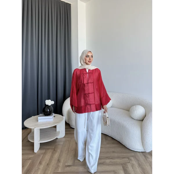Tb - Mng Model Gömlek - Kırmızı