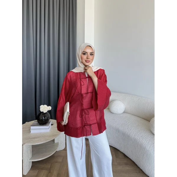 Tb - Mng Model Gömlek - Kırmızı