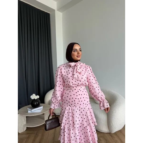 Tb - Ponpon Kat Kat Etekli Takım - Pembe