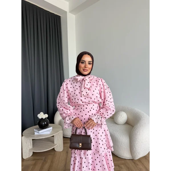 Tb - Ponpon Kat Kat Etekli Takım - Pembe