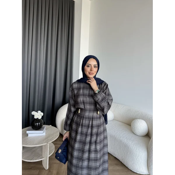 Tb - Wespa Kareli Elbise - Gri