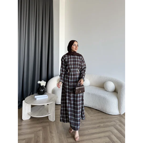 Tb - Wespa Kareli Elbise - Kahve