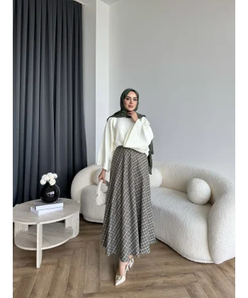 Ekose Etek - Yeşil