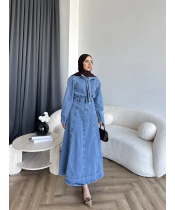 Tb - Galler Ön Bağlamalı Kot Etekli Takım