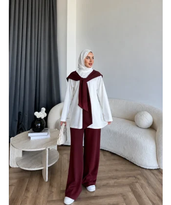 Pwn - Nisan Atkılı Oysh Takım - Bordo