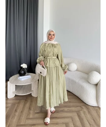 Hen - İlter Etekli Takım - Yeşil
