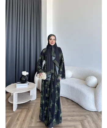 Kyl - Ria Şallı Abaya - Yeşil