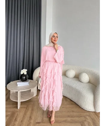 Mour Etekli Takım - Pembe