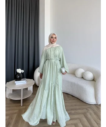 Tb - Lunda Elbise - Yeşil
