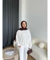6-Muadil Sweat - Beyaz