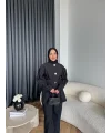 Tb - Eşla Gold Düğmeli Takım - Siyah