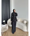 Tb - Eşla Gold Düğmeli Takım - Siyah