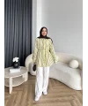 Tb - Veta Çizgili Gömlek - Yağ Yeşili