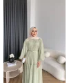 Hen - Margo Şifon Elbise - Yeşil