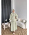Hen - Margo Şifon Elbise - Yeşil