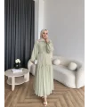 Hen - Margo Şifon Elbise - Yeşil