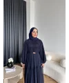 Hen - Margo Şifon Elbise - Lacivert