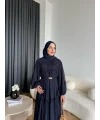 Hen - Margo Şifon Elbise - Lacivert