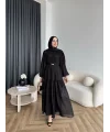 Hen - Margo Şifon Elbise - Siyah